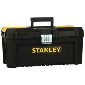 STANLEY STST75518-8 16" ORGANISED HEAVY DUTY PORTABLE ESSENTIAL TOOLBO WITH TOP LID & REMOVABLE TRAY COMPARTMENT, TOP PAD LOCK EYE, 1 YEAR WARRANTY, 41*19.5*20CM