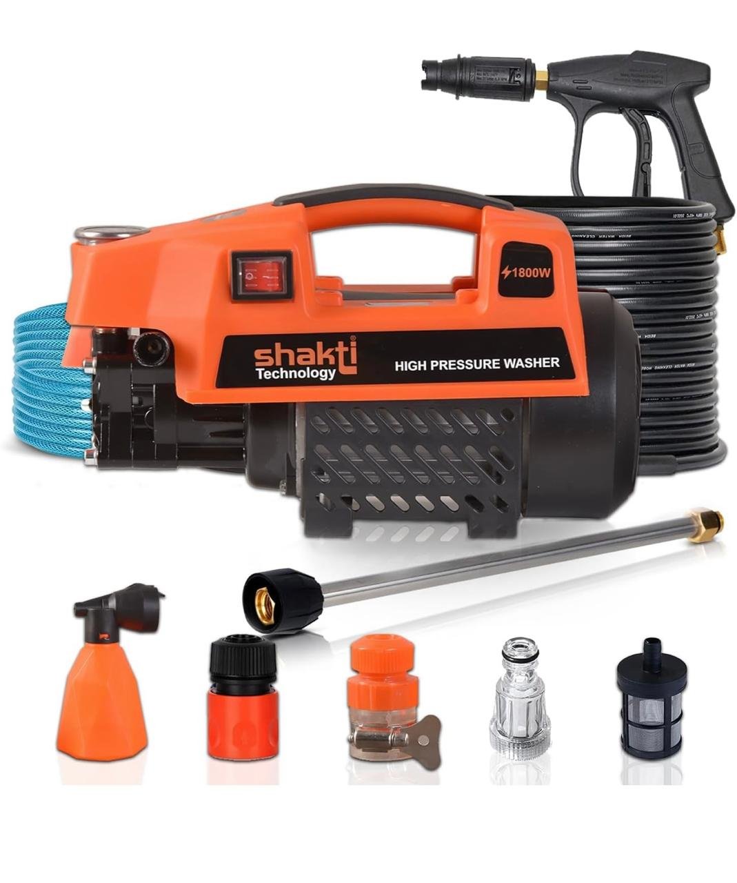 SHAKTI S3 HIGH PRESSURE WASHER MACHINE 1800 WATTS AND PRESSURE 120 BAR