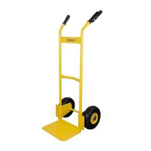 STANLEY SXWT-HT522 Steel Handtruck, 200kg Load Capacity, Ergonomic Handle & Inbuilt Hand Grip with Knuckle Protection, Ideal for Moving Heavy Loads, Boxes & Furniture, Dimensions: 52x49x119 cm