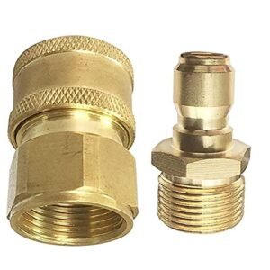 Aimex Heavy Duty Brass Quick Connector Female 1/4 Inch Pressure Washer