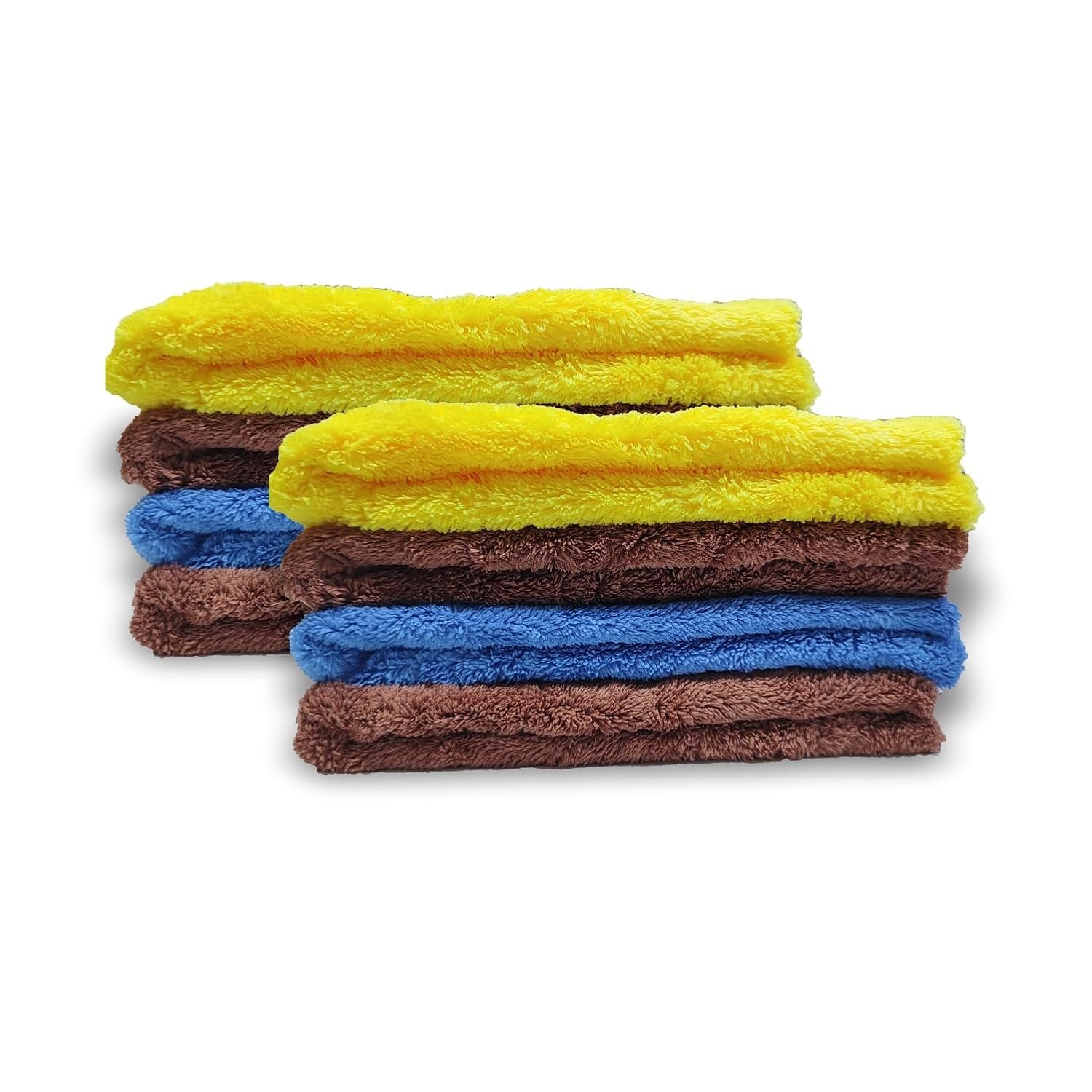 Shakti Technology Multicolour 400 GSM Microfiber Drying Towel Car Cleaning Cloth